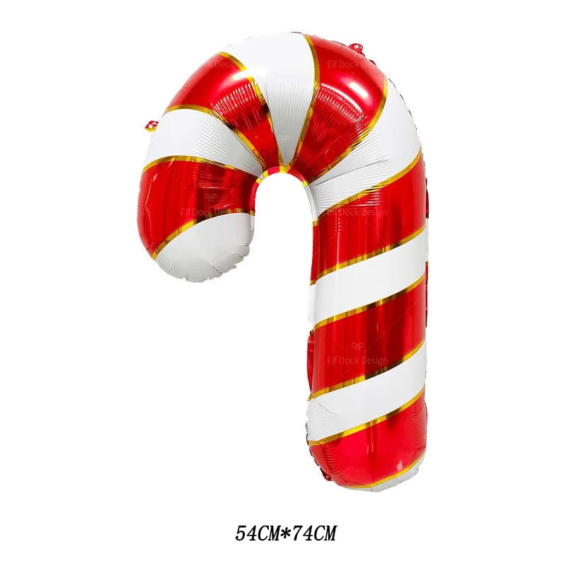 Ballons de Noël Joyeux “Merry Christmas” – Décorations gonflables Père Noël, Renne et Elfes