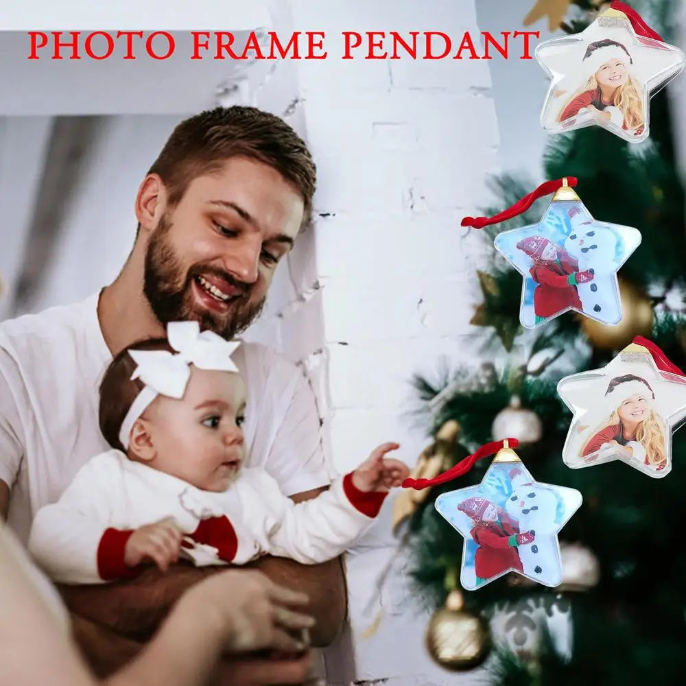 🎁 Boule Photo Personnalisable de Noël – Souvenir Unique à Suspendre