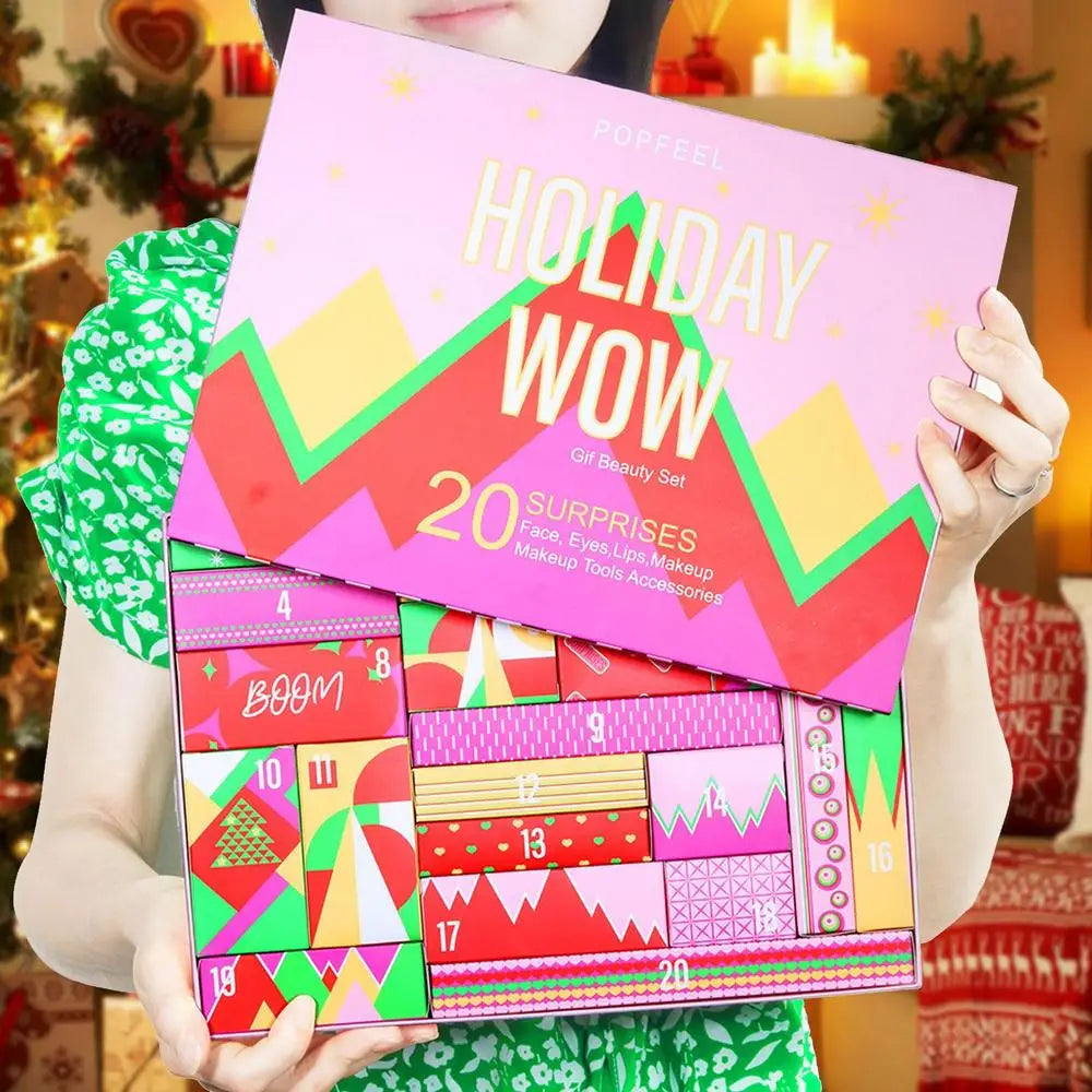 Calendrier de l’Avent de Noël – Coffret maquillage 24 surprises beauté