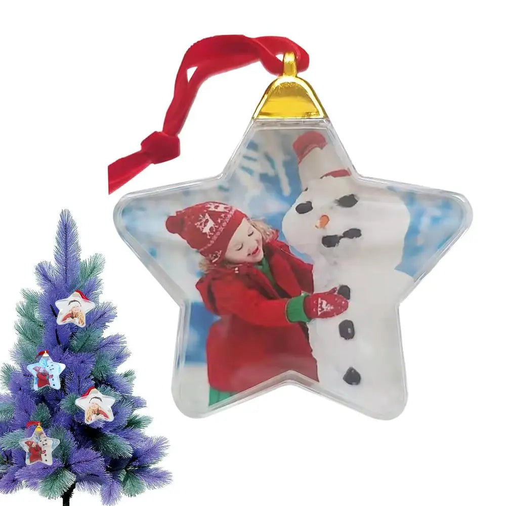🎁 Boule Photo Personnalisable de Noël – Souvenir Unique à Suspendre