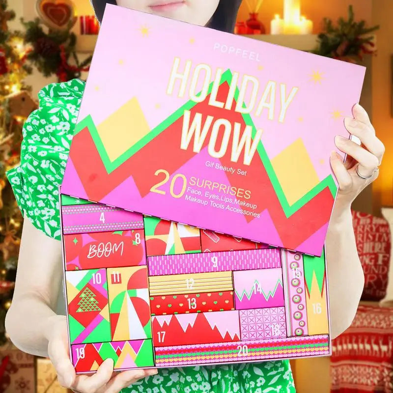 Calendrier de l’Avent de Noël – Coffret maquillage 24 surprises beauté