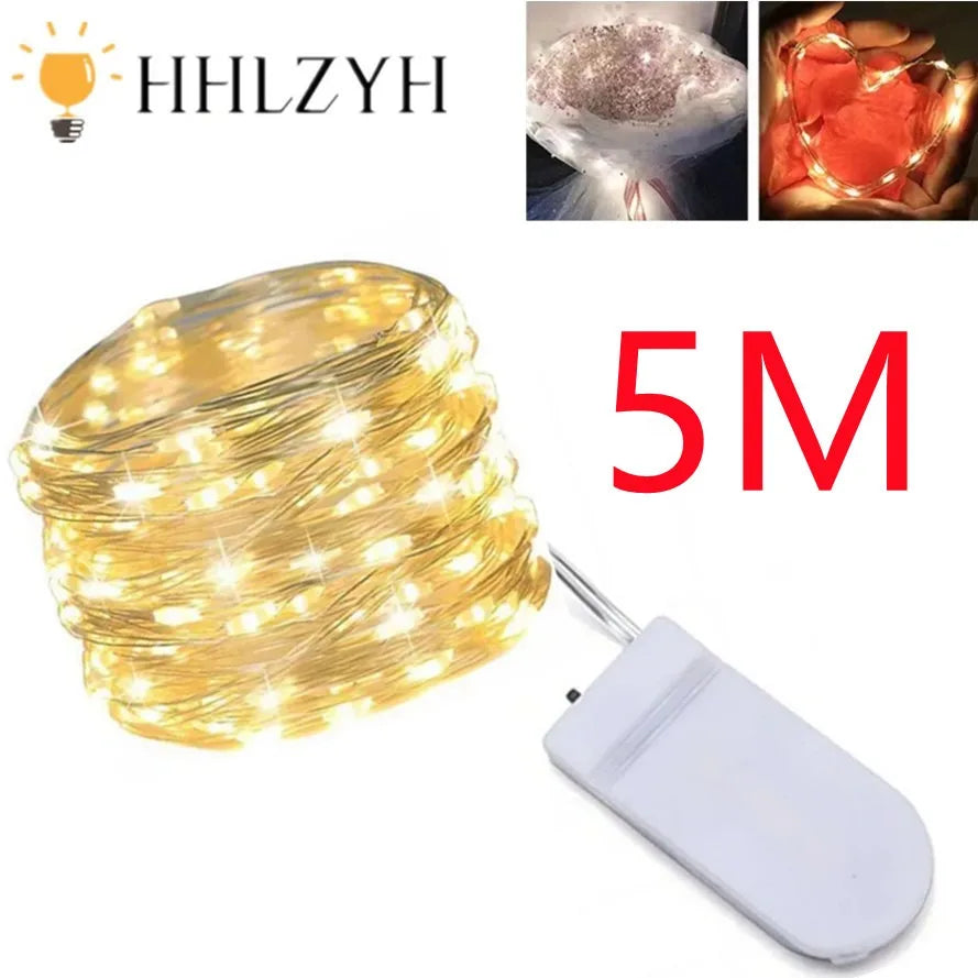 Guirlande LED Cuivre 5M – Ambiance de Noël Étincelante