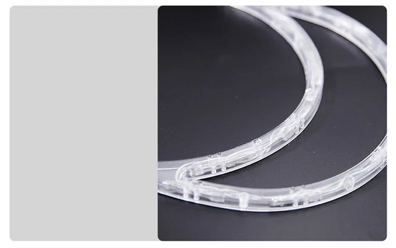 Guirlande lumineuse flocon de neige et Père Noël – Décoration de fenêtre à ventouse LED de Noël