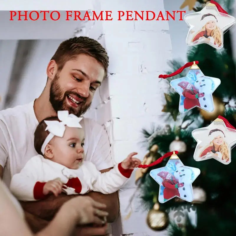 🎁 Boule Photo Personnalisable de Noël – Souvenir Unique à Suspendre