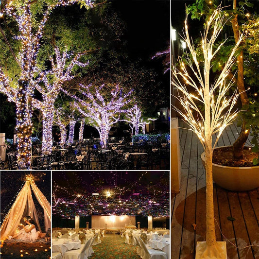 Rideau lumineux de Noël – Guirlande LED pour décoration intérieure ou extérieure