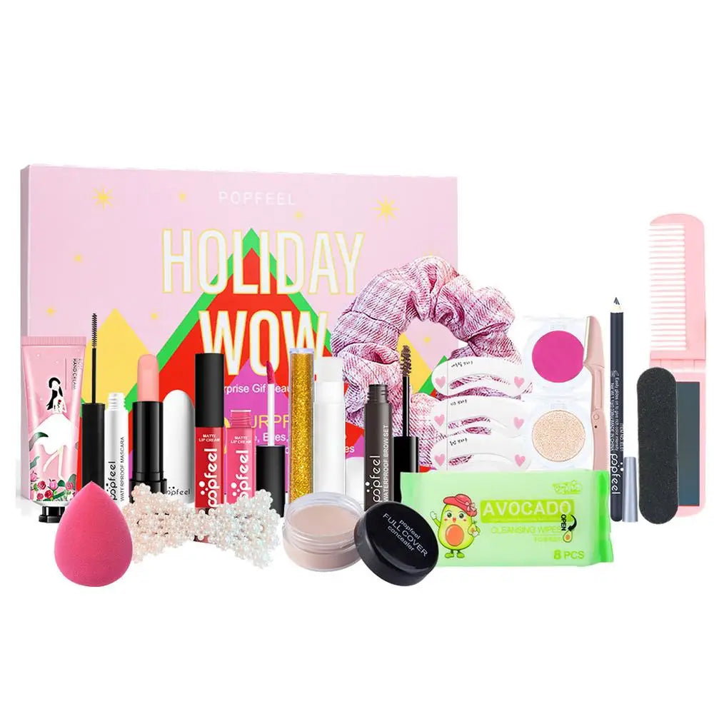 Calendrier de l’Avent de Noël – Coffret maquillage 24 surprises beauté